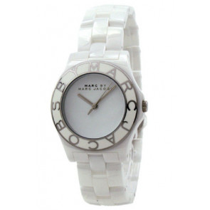 Bracelet de montre Marc by Marc Jacobs MBM9500 Céramique Blanc 18mm