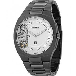 Bracelet de montre Fossil ME1015 Acier inoxydable Noir 22mm