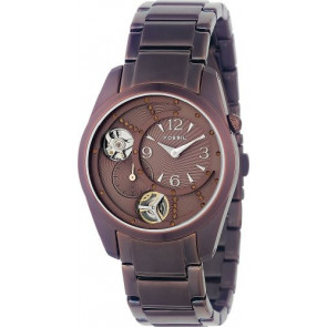 Bracelet de montre Fossil ME1024 Acier inoxydable Brun 18mm