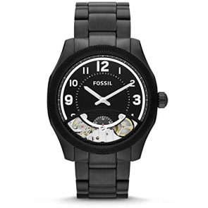 Bracelet de montre Fossil ME1151 Acier inoxydable Noir 22mm