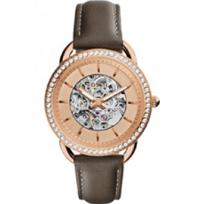Bracelet de montre Fossil ME3151 Cuir Brun 16mm