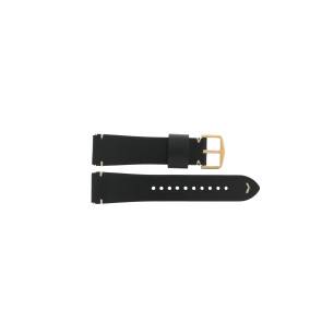 Bracelet de montre Fossil ME3156 Cuir Noir 22mm