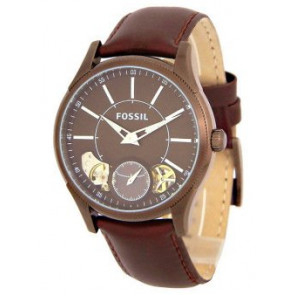 Bracelet de montre Fossil ME9035 Cuir Brun 22mm