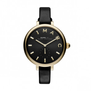 Bracelet de montre Marc by Marc Jacobs MJ1416 Cuir Noir 10mm