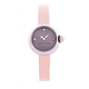 Bracelet de montre Marc by Marc Jacobs MJ1433 Cuir Rose 10mm
