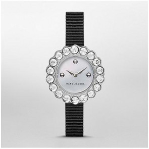 Bracelet de montre Marc by Marc Jacobs MJ1442 Textile Noir 10mm