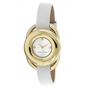 Bracelet de montre Marc by Marc Jacobs MJ1446 Cuir Blanc 10mm