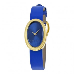 Bracelet de montre Marc by Marc Jacobs MJ1455 Cuir Bleu 12mm