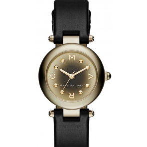 Bracelet de montre Marc by Marc Jacobs MJ1467 Cuir Noir 14mm