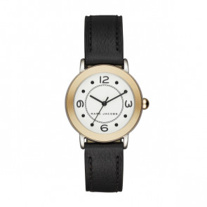 Bracelet de montre Marc by Marc Jacobs MJ1516 Cuir Noir 14mm