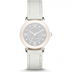 Bracelet de montre Marc by Marc Jacobs MJ1517 Cuir Blanc 14mm