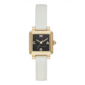 Bracelet de montre Marc by Marc Jacobs MJ1638 Cuir Blanc 10mm
