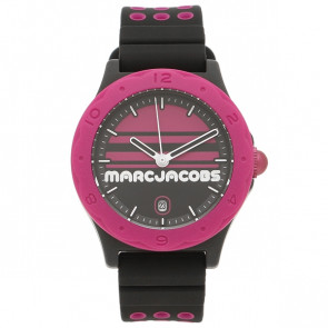 Bracelet de montre Marc by Marc Jacobs MJ1652 Silicone Noir 18mm
