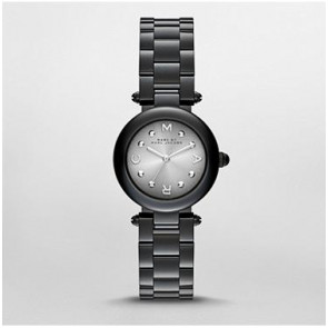 Bracelet de montre Marc by Marc Jacobs MJ3453 Silicone Noir 15mm