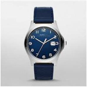 Bracelet de montre Marc by Marc Jacobs MJ8670 Cuir Bleu 22mm