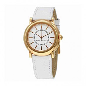 Bracelet de montre Marc by Marc Jacobs MJ8674 Cuir Blanc 18mm