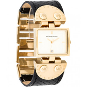 Bracelet de montre Michael Kors MK2113 Cuir Noir 26mm