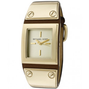 Bracelet de montre Michael Kors MK2201 Cuir Brun 26mm