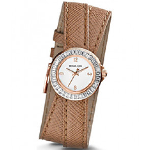 Bracelet de montre Michael Kors MK2338 Cuir Beige 12mm