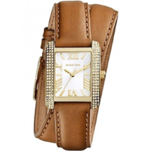 Bracelet de montre Michael Kors MK2360 Cuir Brun 18mm