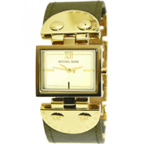Bracelet de montre Michael Kors MK2367 Cuir Vert 26mm