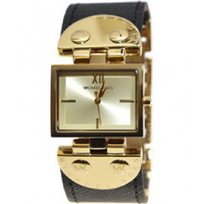 Bracelet de montre Michael Kors MK2370 Cuir Noir 26mm