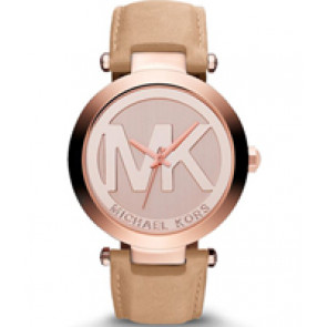 Bracelet de montre Michael Kors MK2399 Cuir Beige 21mm