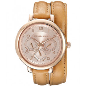 Bracelet de montre Michael Kors MK2406 Cuir Brun 12mm