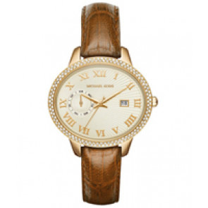 Bracelet de montre Michael Kors MK2428 Cuir Brun 18mm
