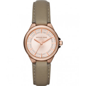 Bracelet de montre Michael Kors MK2435 Cuir Beige 18mm