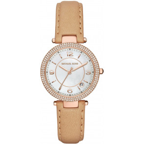 Bracelet de montre Michael Kors MK2463 Cuir Brun