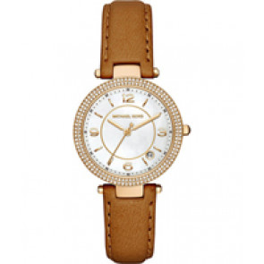 Bracelet de montre Michael Kors MK2464 Cuir Brun 16mm