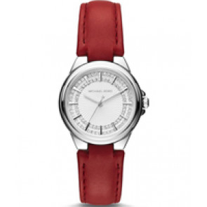 Bracelet de montre Michael Kors MK2474 Cuir Rouge 18mm