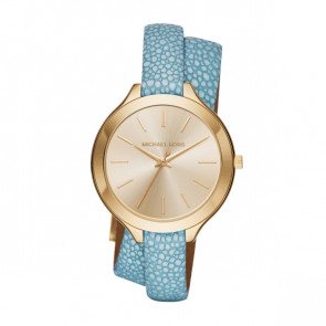 Bracelet de montre Michael Kors MK2478 Cuir Bleu 12mm