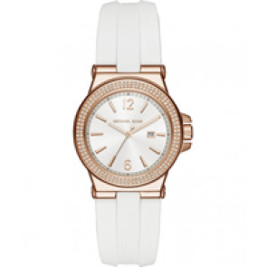 Bracelet de montre Michael Kors MK2491 Silicone Blanc 20mm