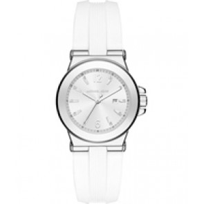 Bracelet de montre Michael Kors MK2498 Silicone Blanc 20mm