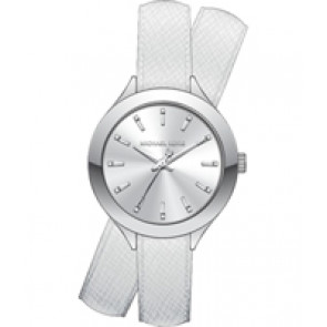 Bracelet de montre Michael Kors MK2500 Cuir Blanc 14mm