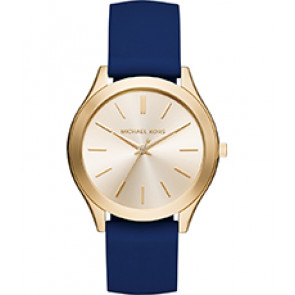 Bracelet de montre Michael Kors MK2511 Silicone Bleu 20mm