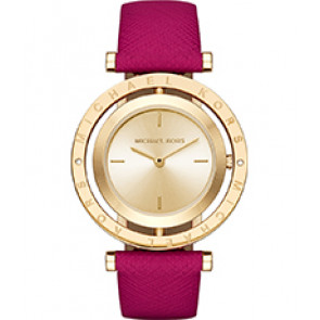 Bracelet de montre Michael Kors MK2525 Cuir Rose 16mm