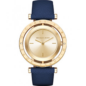 Bracelet de montre Michael Kors MK2526 Cuir Bleu 16mm