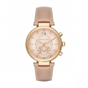 Bracelet de montre Michael Kors MK2529 Cuir Beige 12mm