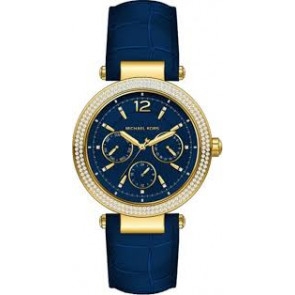 Bracelet de montre Michael Kors MK2545 Cuir Bleu
