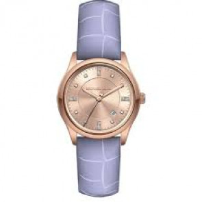 Bracelet de montre Michael Kors MK2550 Cuir Pourpre 18mm