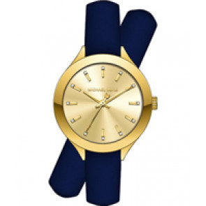 Bracelet de montre Michael Kors MK2552 Cuir Bleu 14mm