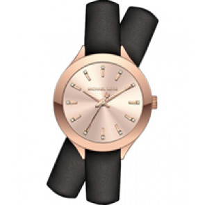 Bracelet de montre Michael Kors MK2553 Cuir Noir 14mm