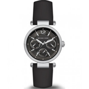 Bracelet de montre Michael Kors MK2566 Cuir Noir 16mm