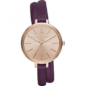 Bracelet de montre Michael Kors MK2576 Cuir Pourpre 8mm