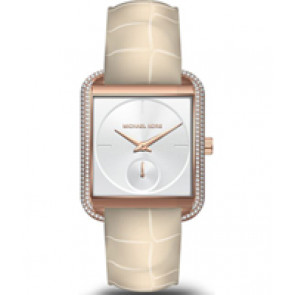 Bracelet de montre Michael Kors MK2610 Cuir Beige 20mm