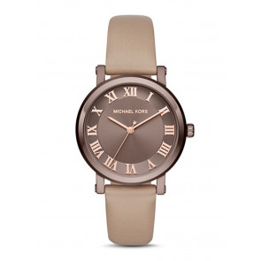 Bracelet de montre Michael Kors MK2621 Cuir Beige 18mm