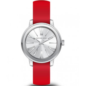Bracelet de montre Michael Kors MK2636 Silicone Rouge 18mm